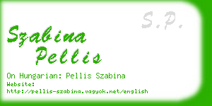 szabina pellis business card